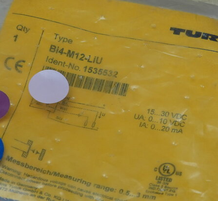 Turck Bi4-M12-LiU Inductive sensor with analog output 1535532
