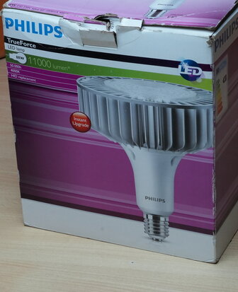 Philips TrueForce LED lamp E40 HPI 88W 11000lm 60D, 840 Koel Wit