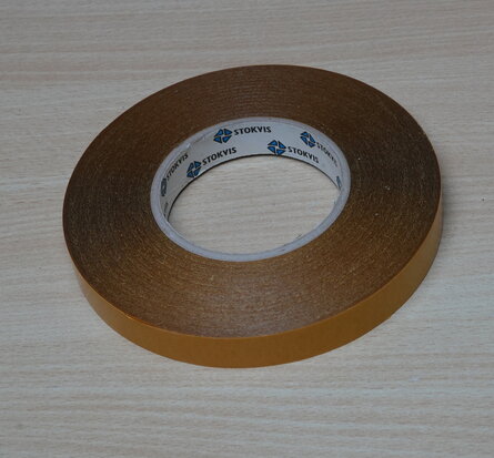 Stokvis S3122 dubbelzijdige tape polyester 19mm 50m
