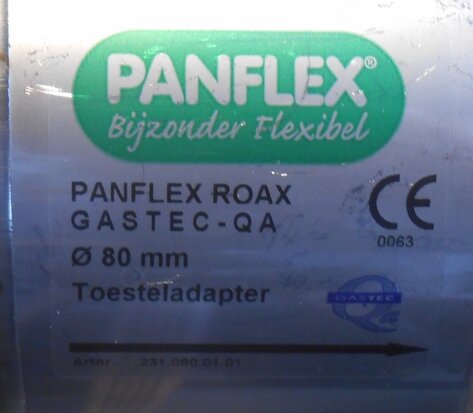 Panflex Roax toestel adapter 80mm 2310800101