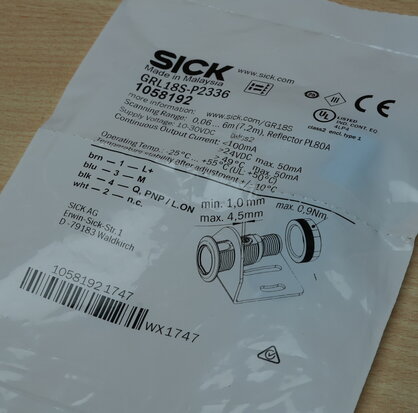 Sick GRL18S-P2336 Photoelectric sensor 1058192