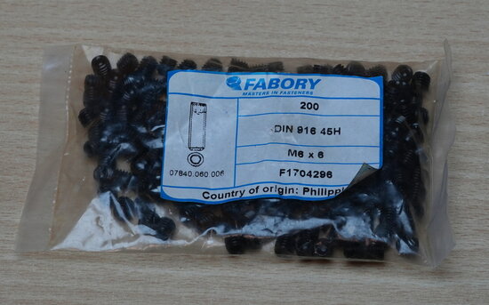 Fabory-07840060006-Stelschroef-DIN916-Staal-Blank-45H-M6