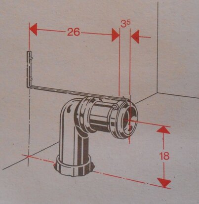 Geberit wc-aansluiting kit 152.647.00.1