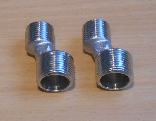 Plieger S-koppeling 3/4"x1/2" 4050302 2 stuks