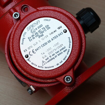 Sirena EX 070 SLR S rood knipperlicht 12V/24V AC/DC, 95003
