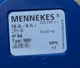 Mennekes 180AC ProTOP CEE-koppelcontactstop 16A 3P 230V
