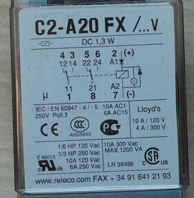 Releco C2-A20 FX 24V DC insteek relais