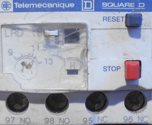 Telemecanique thermal relay 9-13A LRD16