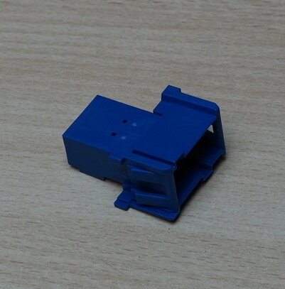 TE Connectivity / AMP 1-965641-1 Connector FLACHSTE-GEH2,8 6P 2 row blauw