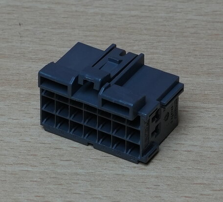 TE Connectivity / AMP 1-967625-2 Connector JUN-POW-TIM GEH 21P grijs