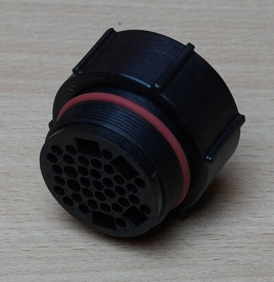 Tyco Amp 962028 ronde connector 39P zwart 0-0963006-1C