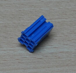 Mini ISO connector 8 pin blauw