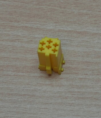 Mini ISO connector 6 pin geel