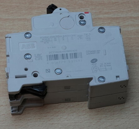 ABB S 201-NA B 10A Leistungsschalter 2P 2CDS251103R0105
