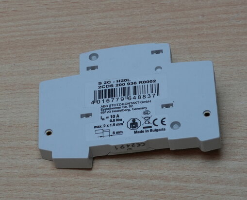 ABB S2C-H20L hulpcontact 2NO 2CDS200936R0002
