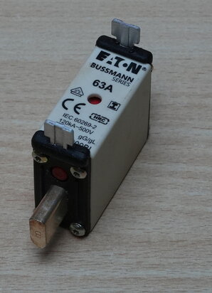Eaton-63NHG000BI-Bussmann-low-voltage-smeltpatroon-NH000-63a