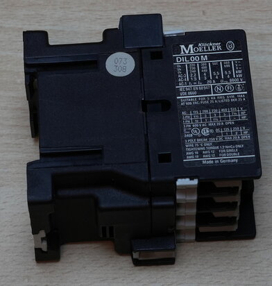 Moeller DIL00M magneetschakelaar 24V 50Hz 20A 3P