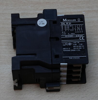 Klockner Moeller DILR31 magneetschakelaar 3NO+1NC 230V 240V 16A