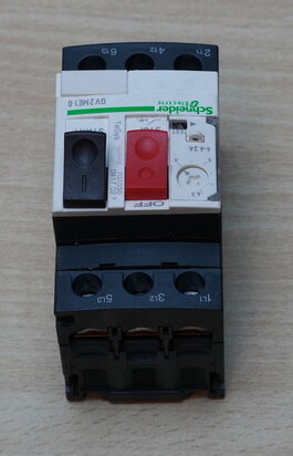 Schneider Electric GV2ME10 motor protection switch 3P 4 to 6.3 A