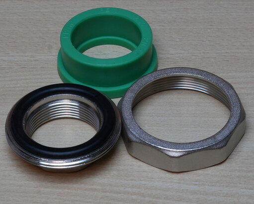 Aquatherm 3-delige koppeling PP-RC, PN25, 50x1.1/2'' binnendraad, type 3