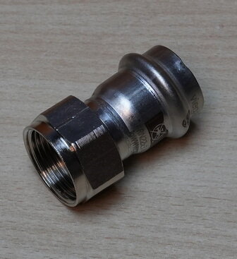 Viega 811334 Temponox schroefkoppeling 22mm RVS