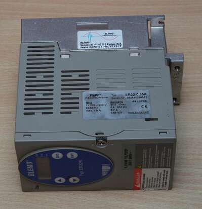 Blemo ER22-0.55K frequentieomvormer 0,55kW 0,75HP 200/240V~