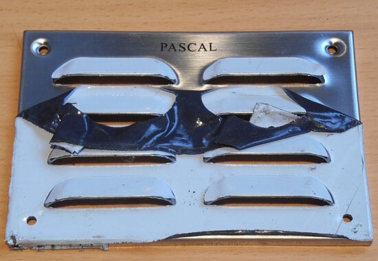 Pascal RVS schoepenrooster 130x90mm