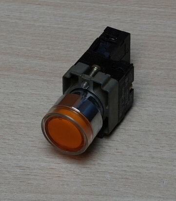 Telemecanique ZB2BW06 verlichte drukknop oranje 1 NO