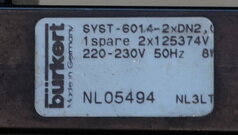 burkert 6014 ventilatieblok verdeelstuk 3-weg NL05494