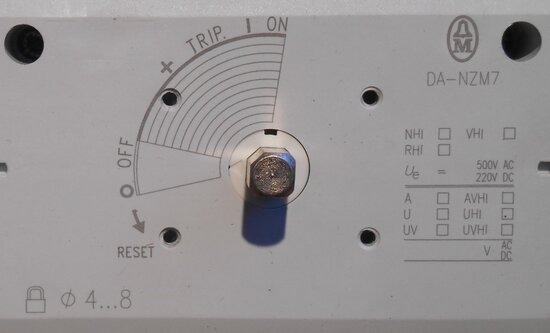 Moeller NZM74-63N vermogensschakelaar 63A 690V AC Incl. DA-NZM7