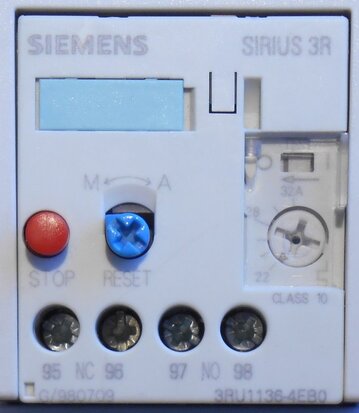 Siemens Overbelastingsrelais thermisch 22-32 A 1NO+1NC S2 3RU1136-4EB0