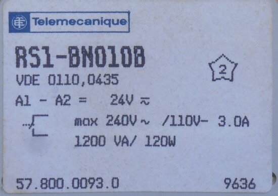 Telemecanique Interface modul 24V RS1-BN010B 19204
