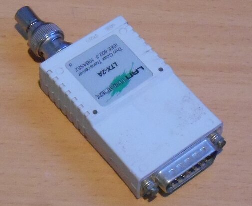 LanTronix LTX-2A Transceiver Adapter AUI to BNC