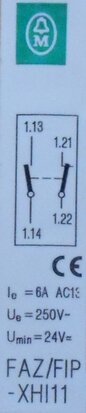 Eaton Moeller Hulpcontact FAZ/FIP-XHI1 1 6A 24-250V AC 950741790