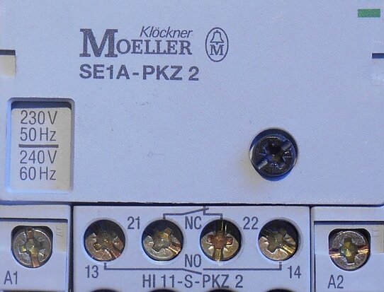 Moeller PKZ2 contact module module SE1A-230V 50Hz, 240V 60Hz