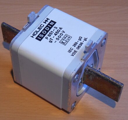 Eaton Isodin mespatroon gG 450A 500Vac size 3 Smeltpatroon P351-3 1328160