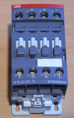 ABB AF16-22-00-13 contactor 2NO 2NC 100-250V 50/60HZ-DC 4P 35A