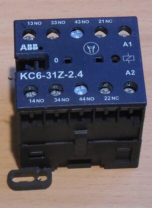 ABB Mini Contactor KC6-31Z 2.4-4P 3NO / 1NC 17-32 VDC