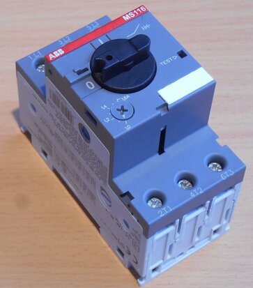 ABB Motor protection switch MS116 1.6 230-690V 3P 1,0-1,6A, 1SAM250000R1006