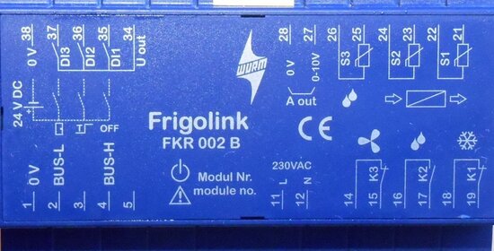 Wurm Frigolink FKR 002 B controller FKR002B voor Koelregeling