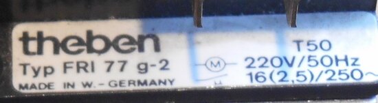 Theben FRI 77 G-2 analoge ontdooiklok 24 UUR+60 MIN