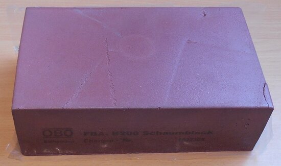 Obo FBA B200 foam block 200x120x60 brown 1502305