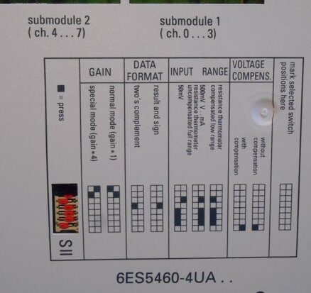 Siemens simatic S5 Analog Input Module 6ES5460-4UA13