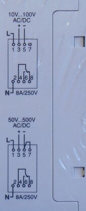 Schneider Merlin Gerin 21182 RCU voltage relay relay 230V 50-60Hz