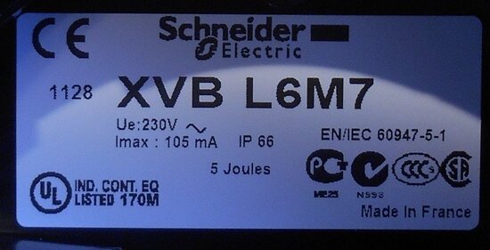 Schneider Electric light tower flash IPL Harmony XVB L6M7 230V white