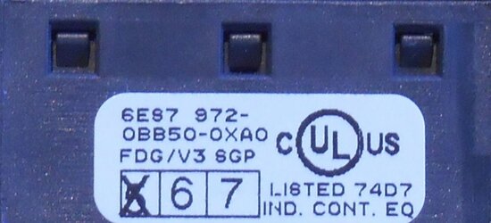 Siemens Busconnector 6ES7972-0BB12-0XA0 S7DIV PLC ET 200S