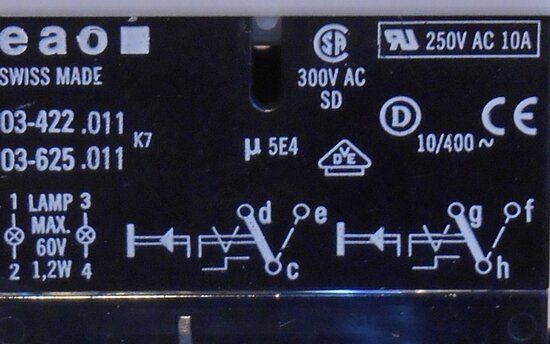 EAO 03-625.011 Drukknop Zonder toetsenplaat