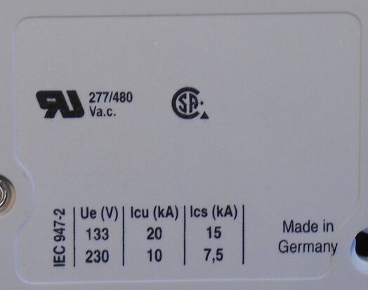 ABB S201-K16A NA Circuit breaker 16A 2P