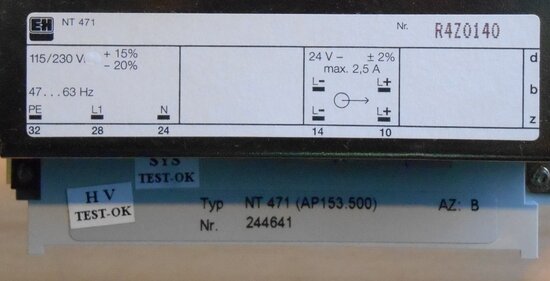 Endress Hauser voeding Power Supply NT 471