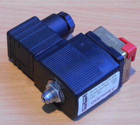 Burkert 6014 C 02,0 FF MS solenoïdeklep 24V DC